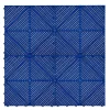 Carrelage de Sol Ventilé Pour Garage x120 Avec Bordure (Bleu)-MonsterShop Hot
