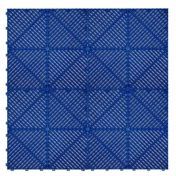 Carrelage de Sol Ventilé Pour Garage x120 Avec Bordure (Bleu)-MonsterShop Hot