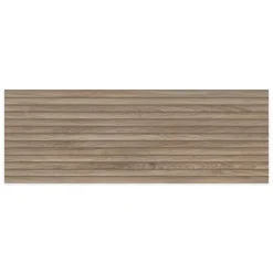 Carrelage effet Bois 3D Chêne Brut Curve 100x33,3x0,98 cm Valdoro - Mur intérieur --Ro'Ma Carrelage Online