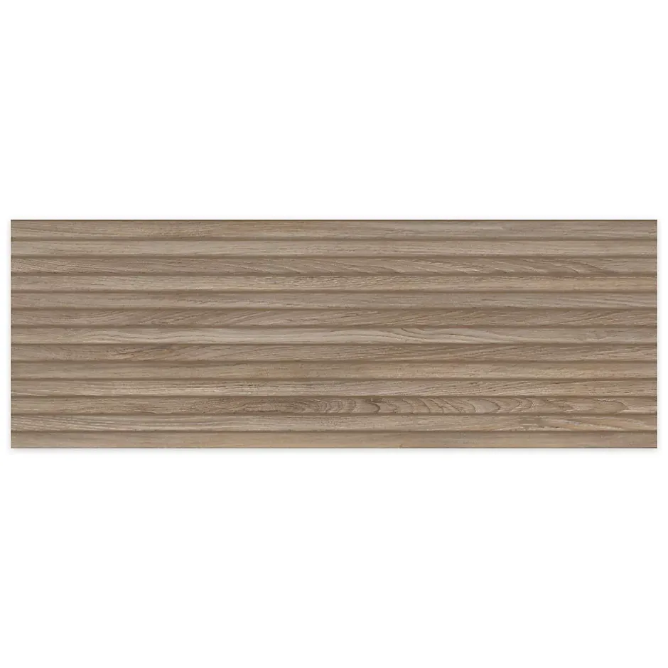Carrelage effet Bois 3D Chêne Brut Curve 100x33,3x0,98 cm Valdoro - Mur intérieur --Ro'Ma Carrelage Online