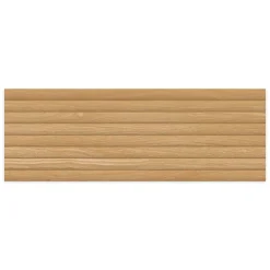 Carrelage effet Bois 3D Chêne Miel Curve 100x33,3x0,98 cm Valoren - Mur intérieur --Ro'Ma Carrelage New