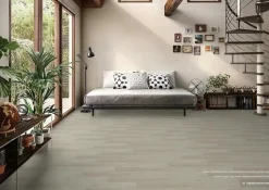 RAK Ceramics Carrelage effet bois sol intérieur / mur intérieur Line Wood Ivory l.20 X L.120 cm rectifié 1er choix.