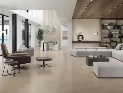 Ro'Ma Carrelage Carrelage effet Béton Beige Ivoire 278x120x0,6 cm Mat Montera - Mur intérieur (vendu par carton de 3,336 m²) -