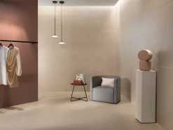 Carrelage effet Béton Beige Chanvre Flow 120x50x0,85 cm Mat Talvoro - Mur intérieur (vendu par carton de 1,8 m²) --Ro'Ma Carrelage Sale