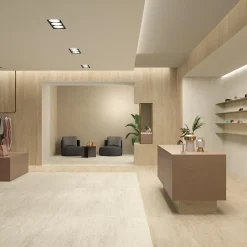 Ro'Ma Carrelage Carrelage effet Béton Beige Argile 278x120x0,6 cm Mat Benzaro - Mur intérieur (vendu par carton de 3,336 m²) -