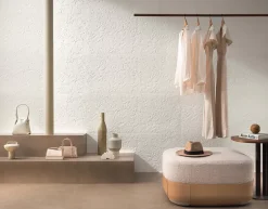 Ro'Ma Carrelage Carrelage effet Béton Beige Argile 120x120x0,9 cm Mat Benzaro - Sol et mur intérieur (vendu par carton de 2,88 m²) - RO'MA CARRELA