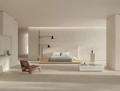 Carrelage effet Béton Beige Coquille 278x120x0,6 cm Mat Stavira - Mur intérieur (vendu par carton de 3,336 m²) --Ro'Ma Carrelage