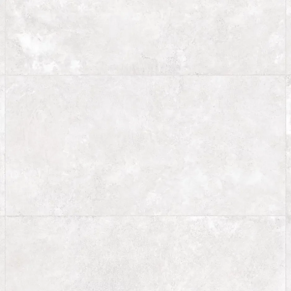 Carrelage effet Béton Blanc Lin 151x75,5x0,9 cm In&Out Sorelan - Sol et mur intérieur et Sol extérieur --Ro'Ma Carrelage Online