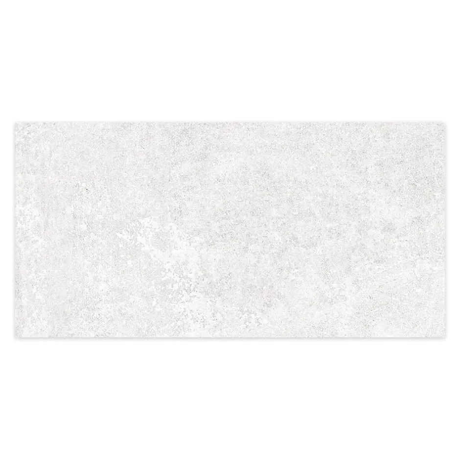 Ro'Ma Carrelage Carrelage effet Béton Blanc Lin 120x60x0,9 cm In&Out Sorelan - Sol et mur intérieur et Sol extérieur -