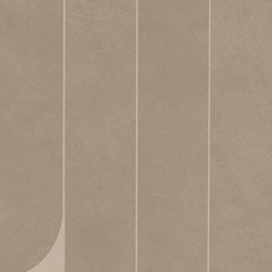 Ro'Ma Carrelage Carrelage effet Béton Brun Sable 50x40,5x0,85 cm Mat Benzaro - Mur intérieur (vendu par carton de 1,22 m²) -