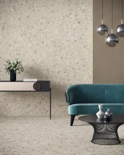 Carrelage effet Béton Brun Sable 278x120x0,6 cm Mat Benzaro - Mur intérieur (vendu par carton de 3,336 m²) --Ro'Ma Carrelage Sale