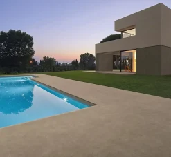 Ro'Ma Carrelage Carrelage effet Béton Brun Terre 278x120x0,6 cm Mat Benzaro - Mur intérieur (vendu par carton de 3,336 m²) -