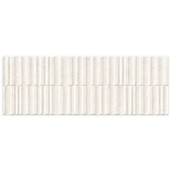 Carrelage effet Béton 3D Beige Estria 100x33,3x0,98 cm Arvelis - Mur intérieur --Ro'Ma Carrelage