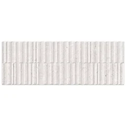 Ro'Ma Carrelage Carrelage effet Béton 3D Gris Silver Estria 100x33,3x0,98 cm Arvelis - Mur intérieur -