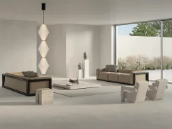 Ro'Ma Carrelage Carrelage effet Béton 3D Gris Perle Circles 120x50x1 cm Mat Stavira - Mur intérieur (vendu par carton de 1,8 m²) -