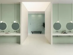 Ro'Ma Carrelage Carrelage effet Béton 3D Vert Argile Linear 120x50x0,85 cm Mat Cortivo - Mur intérieur (vendu par carton de 1,8 m²) - RO'MA CARREL