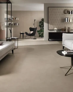 Ro'Ma Carrelage Carrelage effet Béton Grège 278x120x0,6 cm Mat Benzaro - Mur intérieur (vendu par carton de 3,336 m²) -