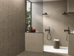 Ro'Ma Carrelage Carrelage effet Béton Grège 120x50x0,85 cm Mat Benzaro - Mur intérieur (vendu par carton de 1,8 m²) -