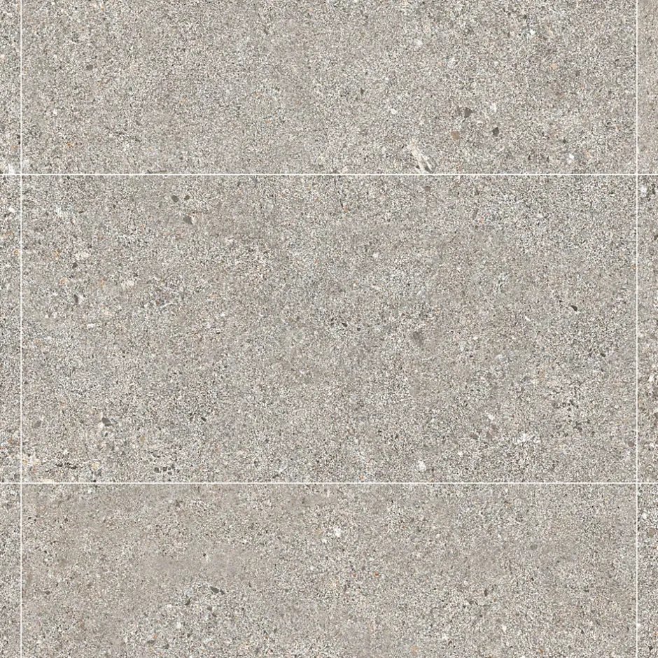 Carrelage effet Béton Gris Cendré 120x60x0,9 cm In&Out Arvelis - Sol et mur intérieur et Sol extérieur --Ro'Ma Carrelage New