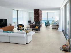 Ro'Ma Carrelage Carrelage effet Béton Gris Luce 120x120x0,6 cm Mat Gravino - Sol et mur intérieur (vendu par carton de 2,88 m²) -