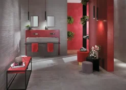 Carrelage effet Béton Gris Cendré 80x40x0,85 cm Mat Gravino - Mur intérieur (vendu par carton de 1,28 m²) --Ro'Ma Carrelage