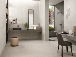 Carrelage effet Béton Gris Ombre 278x120x0,6 cm Mat Gravino - Mur intérieur (vendu par carton de 3,336 m²) --Ro'Ma Carrelage Online