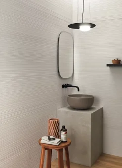 Ro'Ma Carrelage Carrelage effet Béton Gris Luce 120x60x0,9 cm Mat Gravino - Sol et mur intérieur (vendu par carton de 1,44 m²) -