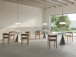 Ro'Ma Carrelage Carrelage effet Béton Gris Perle 278x120x0,6 cm Mat Stavira - Mur intérieur (vendu par carton de 3,336 m²) -