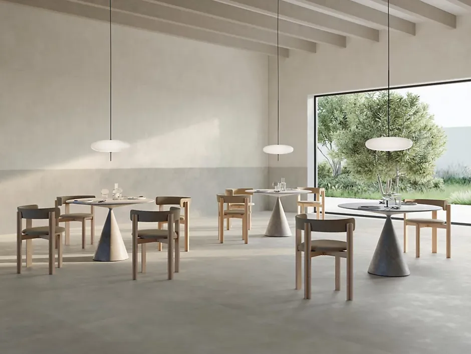 Ro'Ma Carrelage Carrelage effet Béton Gris Perle 278x120x0,6 cm Mat Stavira - Mur intérieur (vendu par carton de 3,336 m²) -