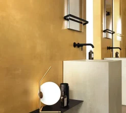 Carrelage effet Béton Jaune Ambre 80x40x0,85 cm Mat Vetrano - Mur intérieur (vendu par carton de 1,28 m²) --Ro'Ma Carrelage