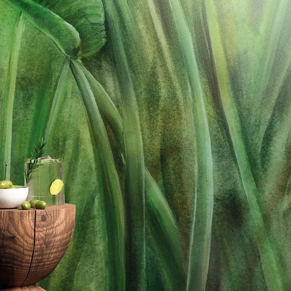 Ro'Ma Carrelage Carrelage effet Béton Vert Jungle Modèle B 278x120x0,6 cm Mat Vetrano - Mur intérieur (vendu par carton de 3,336 m²) - RO'MA CARRE