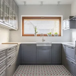 Carrelage effet Carreau ciment Veciana 20x20x1,1 cm Cemira - Sol et mur intérieur (vendu au m²) --Ro'Ma Carrelage Outlet