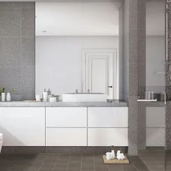 Carrelage effet Carreau ciment Taupe 20x20x1,1 cm Cemira - Sol et mur intérieur (vendu au m²) --Ro'Ma Carrelage Online