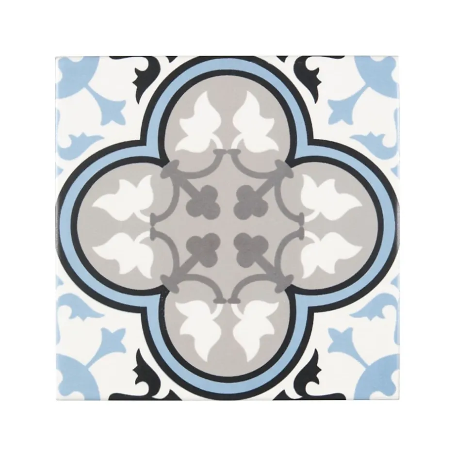 Ro'Ma Carrelage Carrelage effet Carreau ciment Berga 20x20x1,1 cm Cemira - Sol et mur intérieur (vendu au m²) -