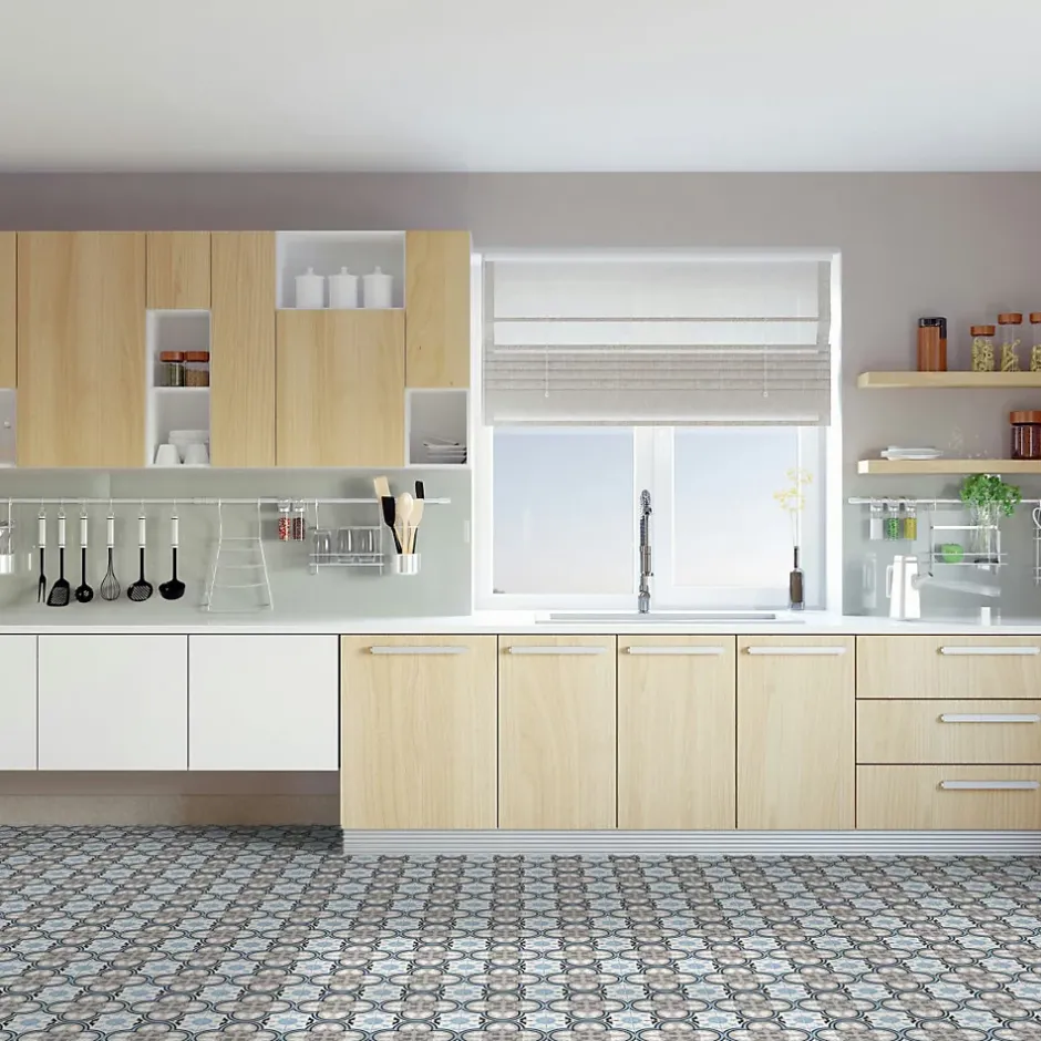 Ro'Ma Carrelage Carrelage effet Carreau ciment Berga 20x20x1,1 cm Cemira - Sol et mur intérieur (vendu au m²) -