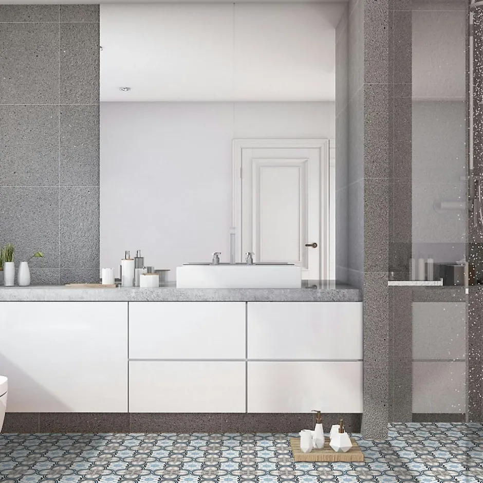 Ro'Ma Carrelage Carrelage effet Carreau ciment Berga 20x20x1,1 cm Cemira - Sol et mur intérieur (vendu au m²) -