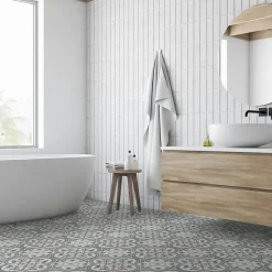 Ro'Ma Carrelage Carrelage effet Carreau ciment Navas 20x20x1,1 cm Cemira - Sol et mur intérieur (vendu au m²) -