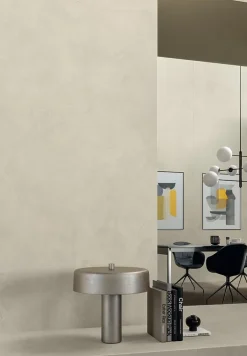 Carrelage effet Enduit Blanc Lin 278x120x0,6 cm Mat Calviro - Mur intérieur (vendu par carton de 3,336 m²) --Ro'Ma Carrelage Clearance