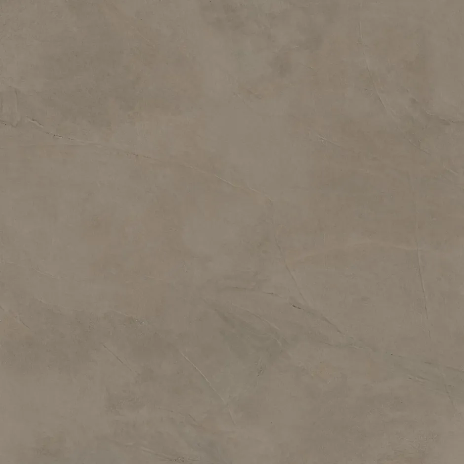 Ro'Ma Carrelage Carrelage effet Enduit Brun Taupe 120x120x0,9 cm Mat Calviro - Sol et mur intérieur (vendu par carton de 2,88 m²) - RO'MA CARRELAG