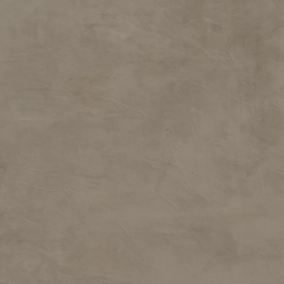 Ro'Ma Carrelage Carrelage effet Enduit Brun Taupe 120x120x0,9 cm Mat Calviro - Sol et mur intérieur (vendu par carton de 2,88 m²) - RO'MA CARRELAG