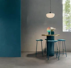 Carrelage effet Enduit Gris Perle 278x120x0,6 cm Mat Calviro - Mur intérieur (vendu par carton de 3,336 m²) --Ro'Ma Carrelage