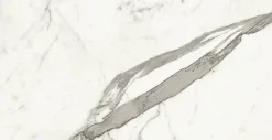 Ro'Ma Carrelage Carrelage effet Marbre Blanc Calacatta Majestic 80x40x0,85 cm Brillant Faventa - Mur intérieur (vendu par carton de 1,28 m²) - RO'