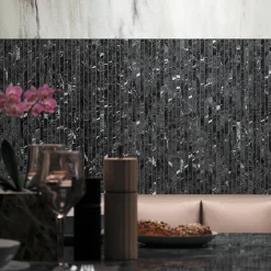 Ro'Ma Carrelage Carrelage effet Marbre Blanc Aurora 278x120x0,6 cm Brillant Magnaro - Mur intérieur (vendu par carton de 3,336 m²) - RO'MA CARRELA