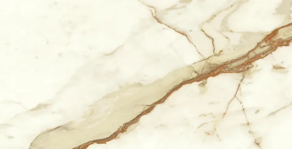 Ro'Ma Carrelage Carrelage effet Marbre Blanc Calacatta Supreme 80x40x0,85 cm Brillant Faventa - Mur intérieur (vendu par carton de 1,28 m²) - RO'M