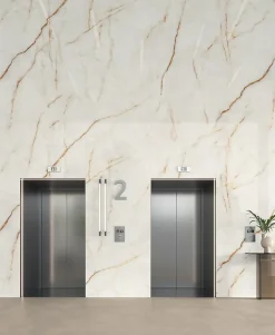 Ro'Ma Carrelage Carrelage effet Marbre Blanc Cristallo 278x120x0,6 cm Silk Sorvella - Mur intérieur (vendu par carton de 3,336 m²) - RO'MA CARRELA