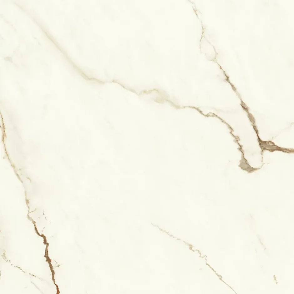 Ro'Ma Carrelage Carrelage effet Marbre Blanc Calacatta Supreme 60x60x0,9 cm Silk Faventa - Sol et mur intérieur (vendu par carton de 1,08 m²) - RO