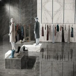 Ro'Ma Carrelage Carrelage effet Marbre Blanc Calacatta Extra 278x120x0,6 cm Brillant Clarenza - Mur intérieur (vendu par carton de 3,336 m²) - RO'