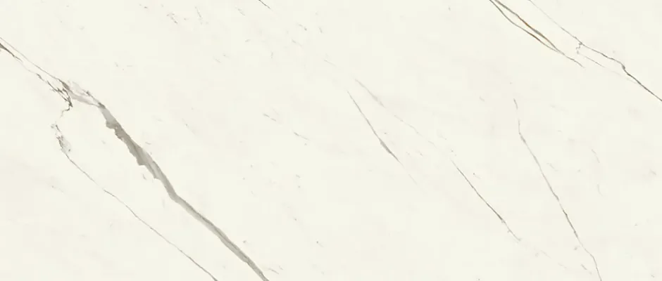 Ro'Ma Carrelage Carrelage effet Marbre Blanc Calacatta Alba 278x120x0,6 cm Silk Montira - Mur intérieur (vendu par carton de 3,336 m²) - RO'MA CAR