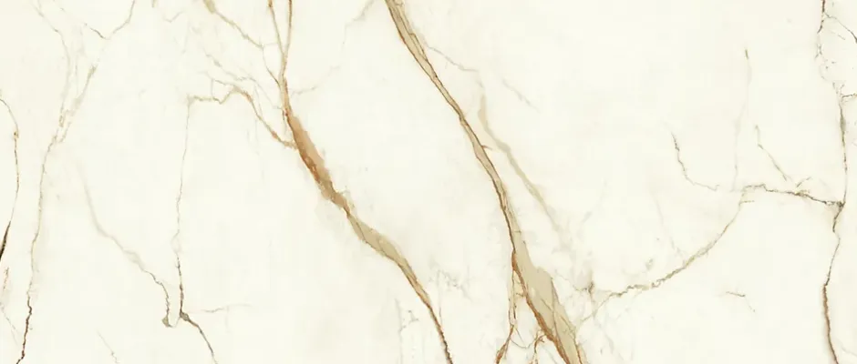 Ro'Ma Carrelage Carrelage effet Marbre Blanc Calacatta Supreme 278x120x0,6 cm Brillant Faventa - Mur intérieur (vendu par carton de 3,336 m²) - RO