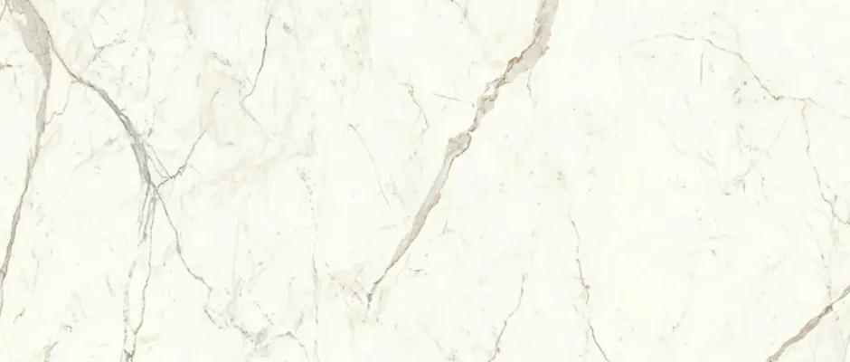 Carrelage effet Marbre Blanc Calacatta Prima 278x120x0,6 cm Silk Faventa - Mur intérieur (vendu par carton de 3,336 m²) - RO'MA CA-Ro'Ma Carrelage New